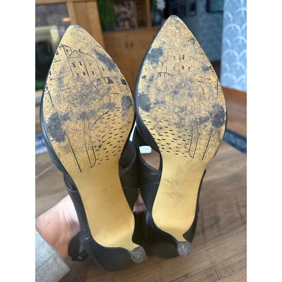 6/$25 Bella-Vita Leather Ankle Strap Pointed Toe Stiletto-DOUBLE WIDE - Picture 2 of 7